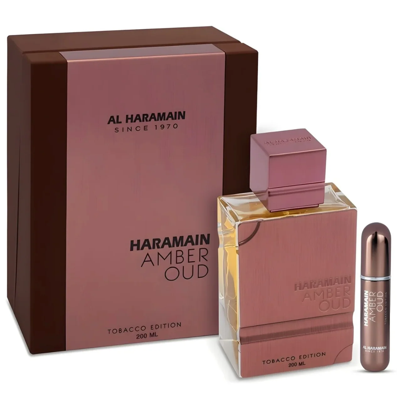 Al Haramain Amber Oud Tobacco Edition - 150ML EDP Spray + Travel Atomizer (W)(M)