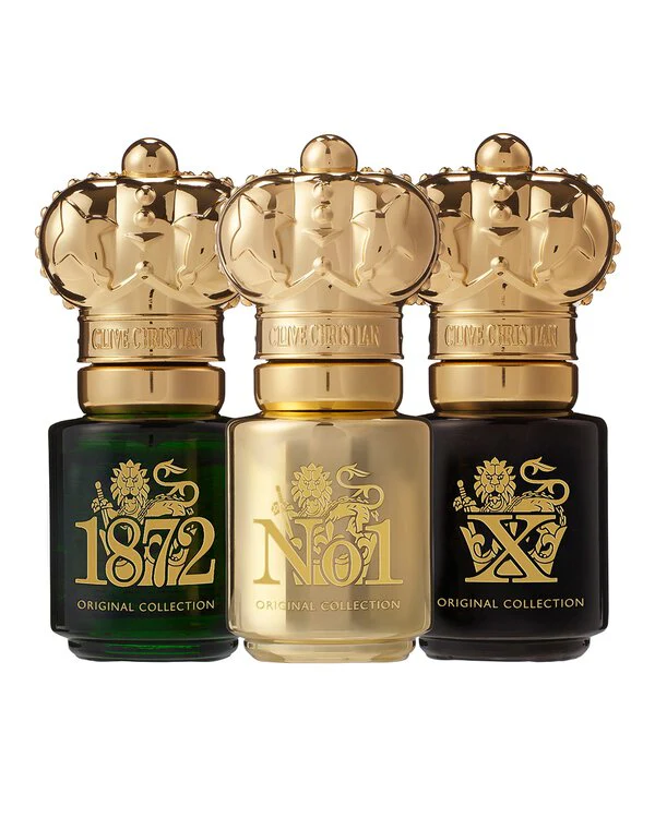 Clive Christian Original Collection Travel Gift Set (3 X 10ML) - 1872 + No 1 + X Perfume Spray (Men)