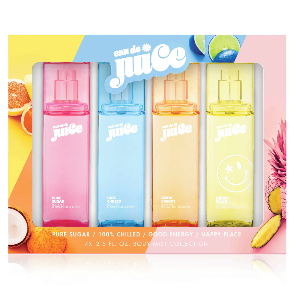 Cosmopolitan Eau De Juice 4PCS Body Mist Gift Set (4 X 75ML) - Pure Sugar + 100% Chilled + Good Energy + Happy Place (Women)