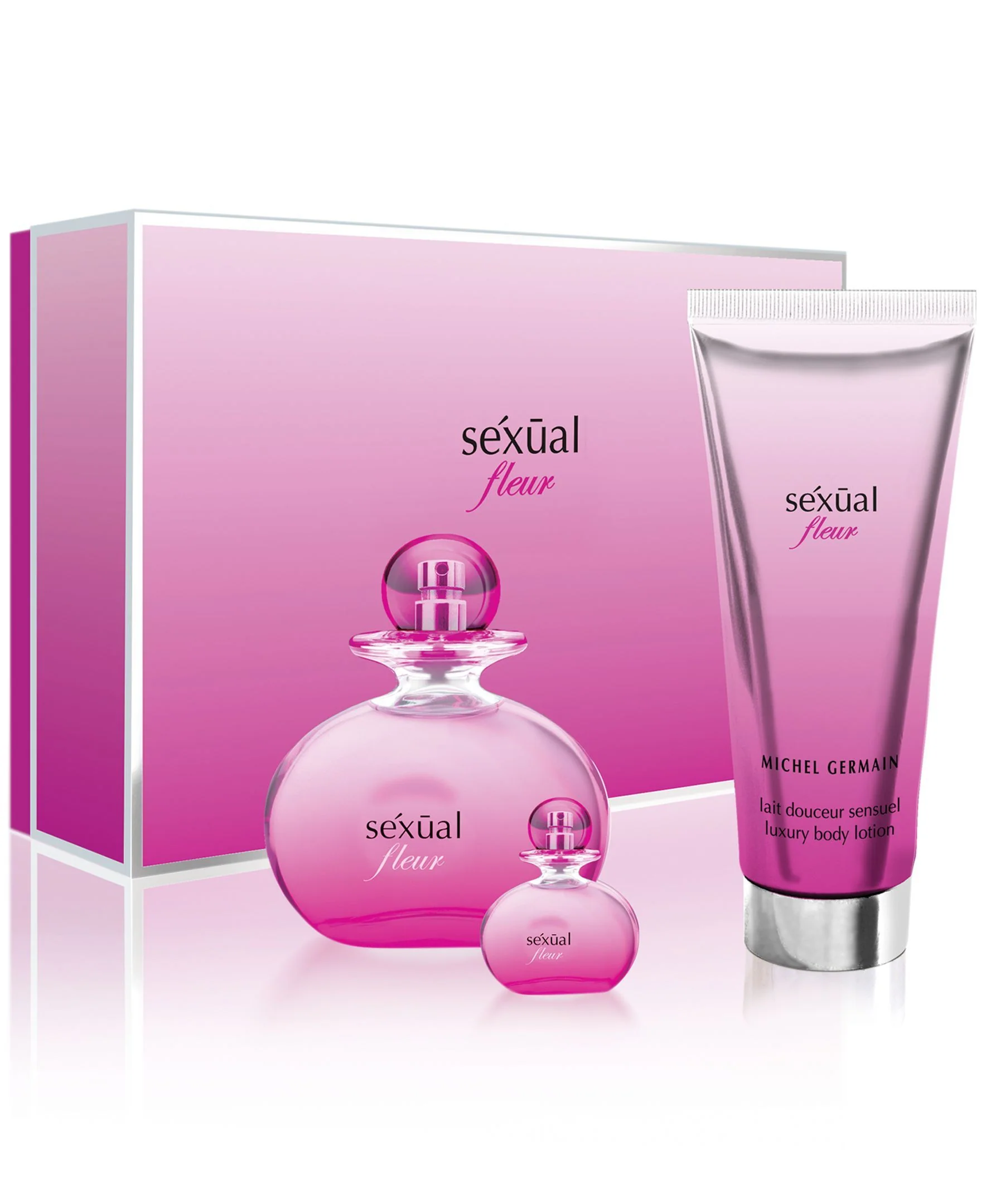 Michel Germain Sexual Fleur 3PCS Gift Set - 125ML EDP Spray + 10ML EDP Spray + 200ML Body Lotion (Women)